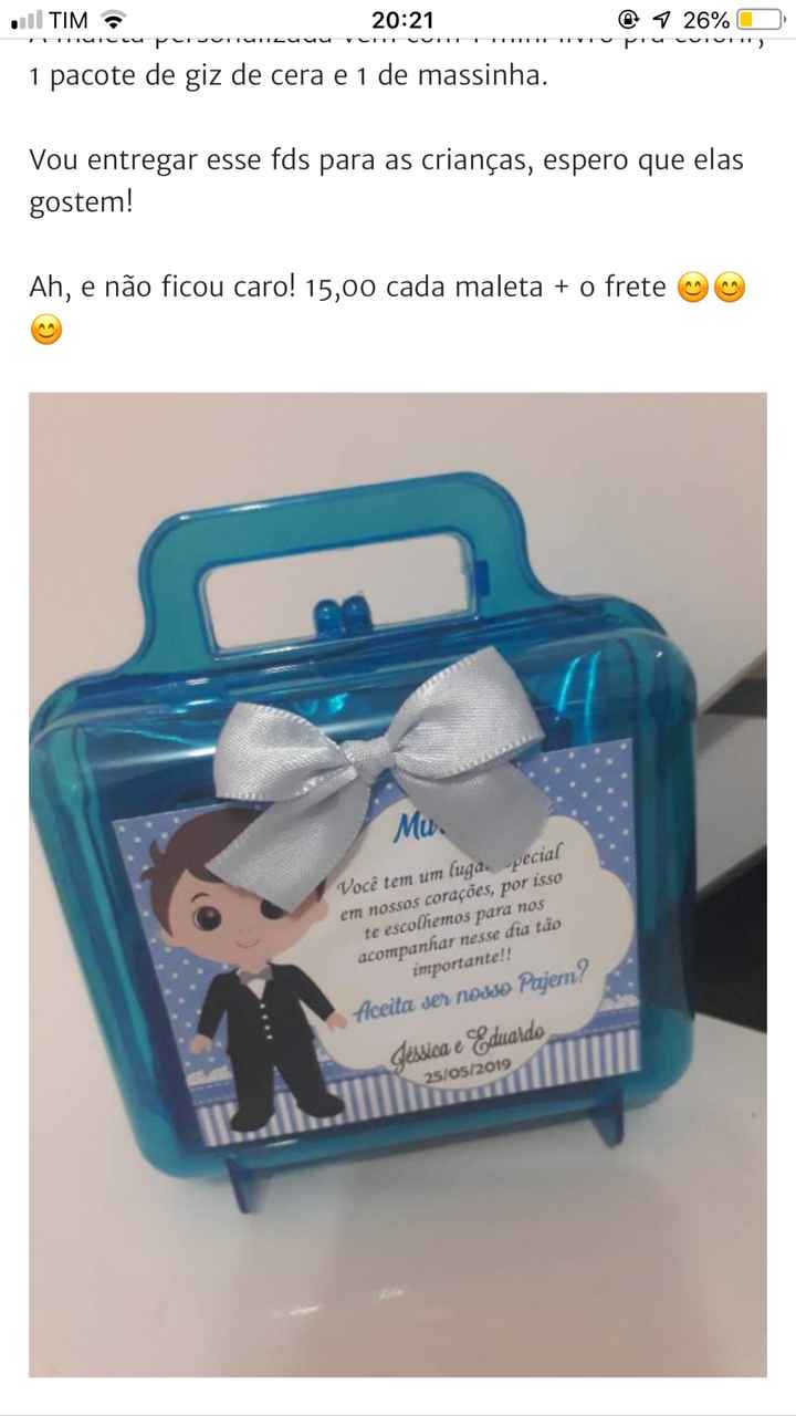 dicas convite pajem e Daminhas. - 1