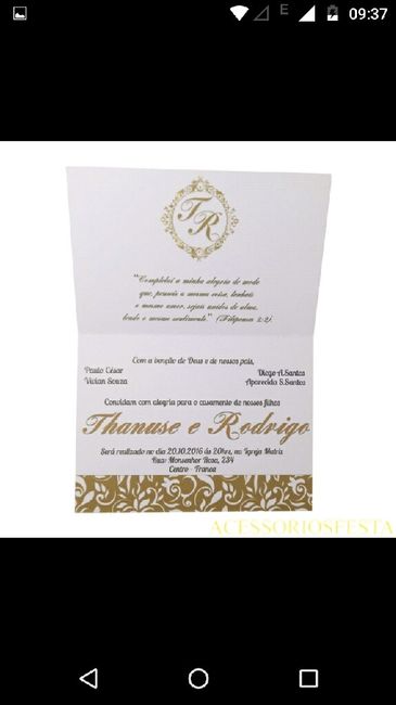 Meu convite de casamento - 2