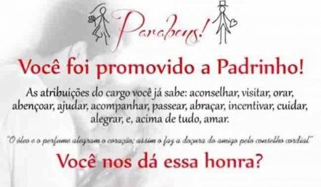 Convite dos padrinhos