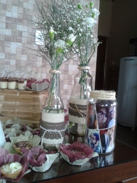 Decoração com garrafas