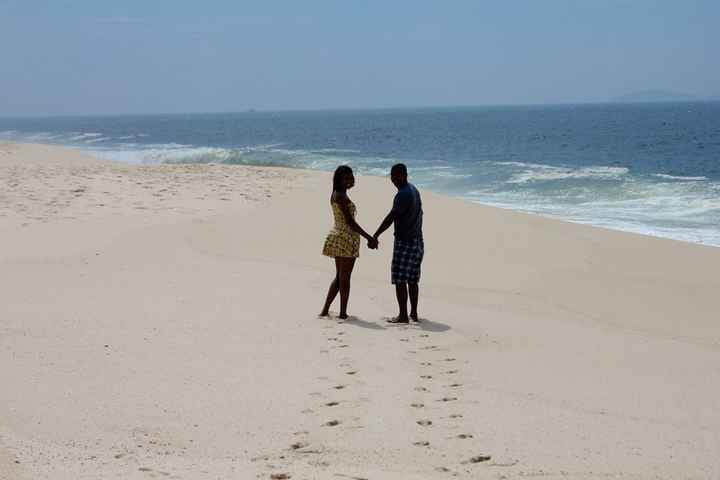 Pegadas na areia. Rsrsrs...