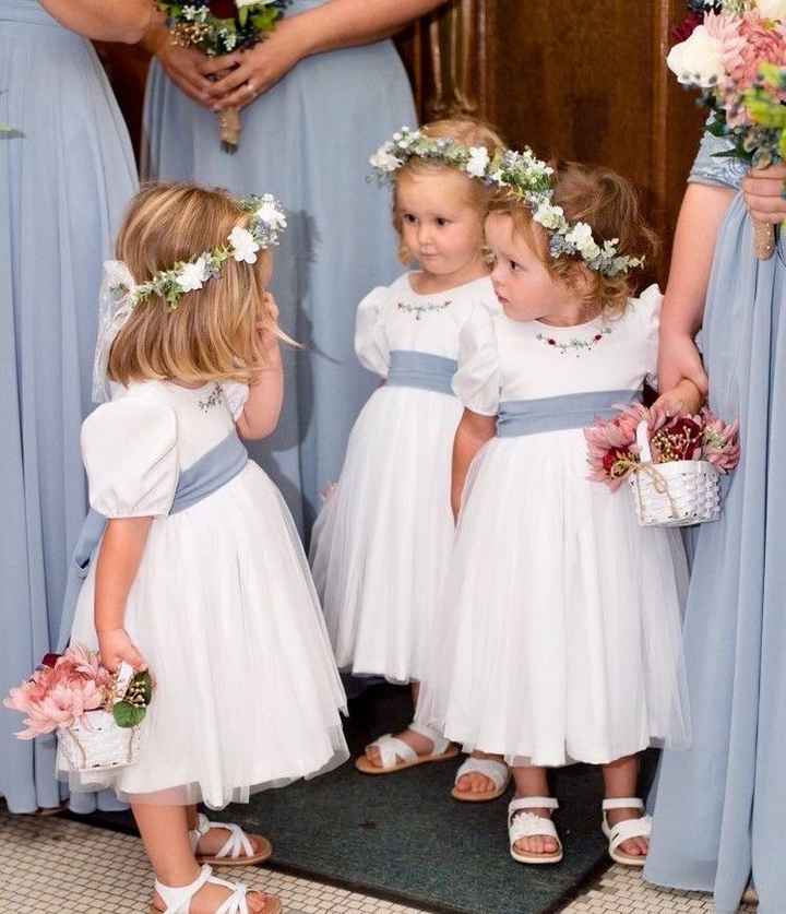 Vestido daminha azul serenity discount
