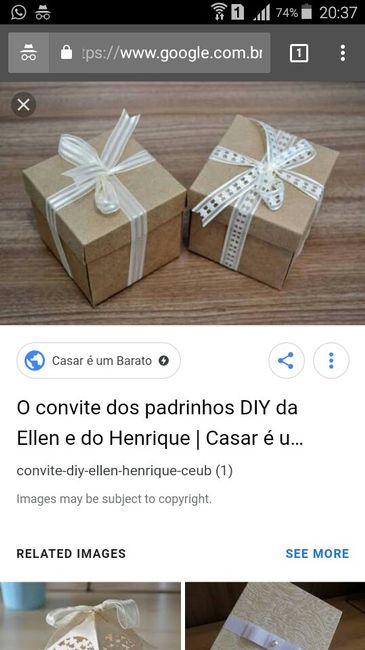 Convite Padrinhos ideias - 6