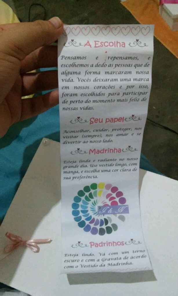 Convite de padrinhos diy - parte 2 - 5