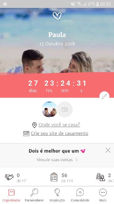 Quantos dias, horas e minutos faltam para seu grande dia???? - 1