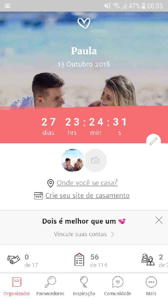 Quantos dias, horas e minutos faltam para seu grande dia???? - 1