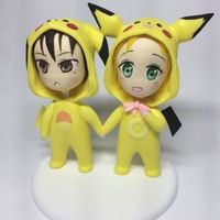 sasuke e sakura como pikachu e pichu 