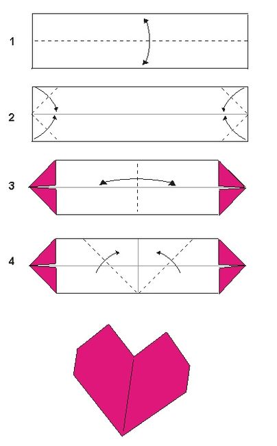 origami coração