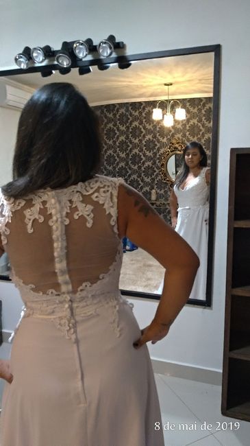 Vestido para ensaio. - 2