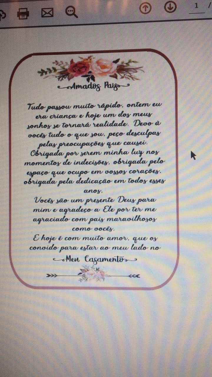 eu fiz esse para os nossos pais 