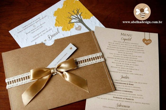 Envelope convite casamento