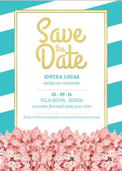 meu SAVE THE DATE