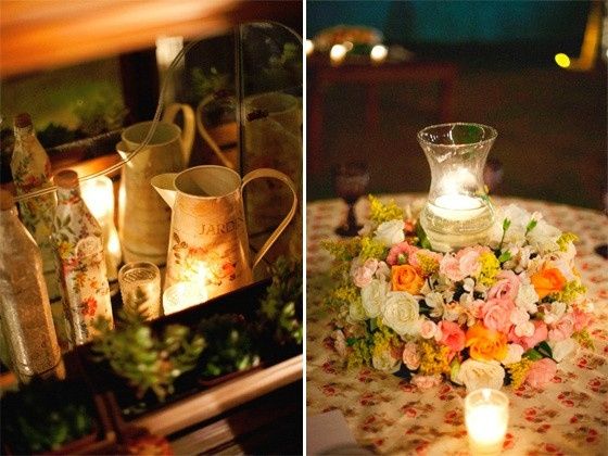 Velas e Flores