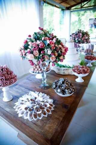 Mesa com doces