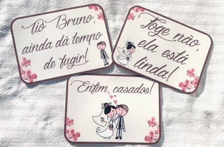 placas com frases