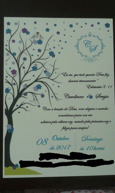 Convites do casamento prontos! - 2