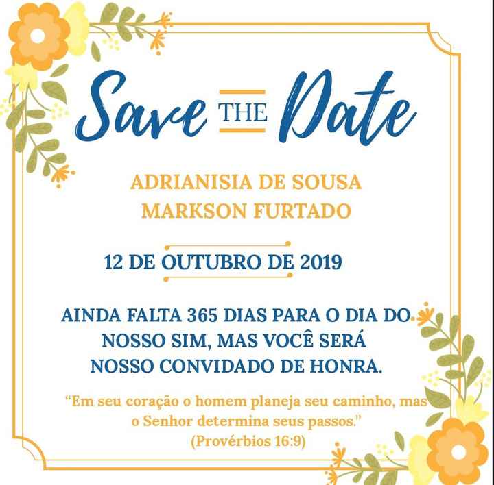 Save The Date - Demoiselle - 1