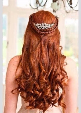 Damas com 15 anos - penteado