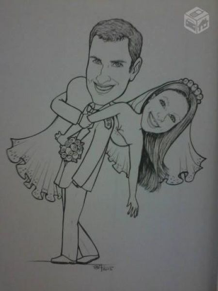 Caricaturista no casamento - 2