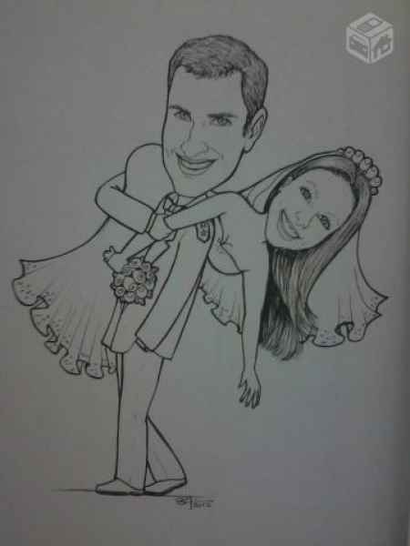 Caricaturista no casamento - 2