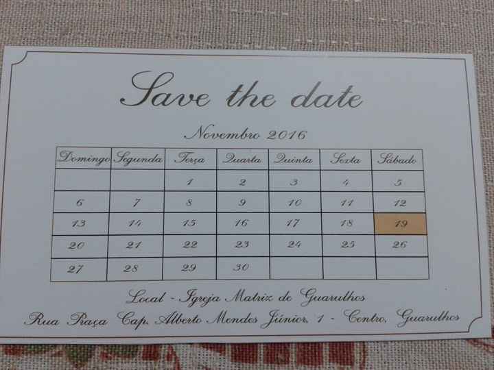 Save the date