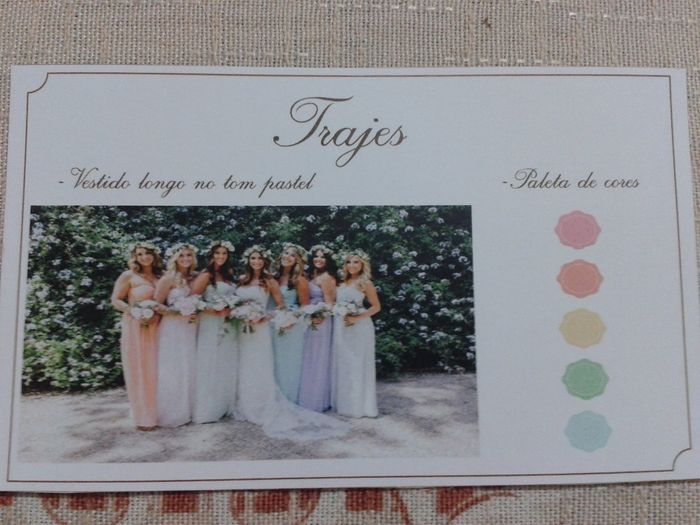 Traje das madrinhas