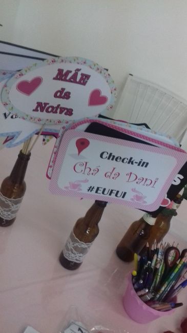 Minhas plaquinhas para as fotos, fizeram super sucesso