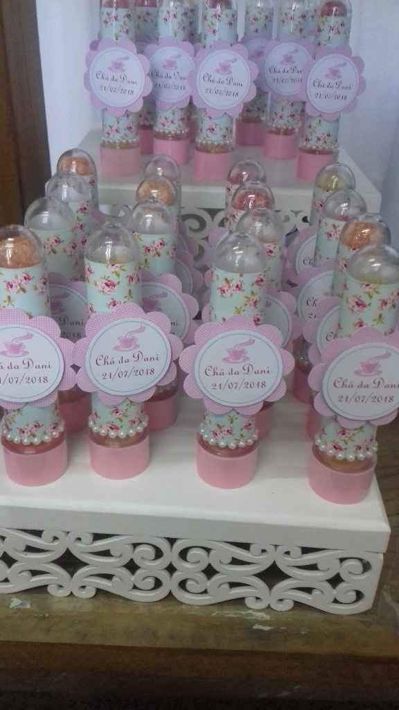 Minha cunhada mandou fazer esses tubetes e coloquei gomas