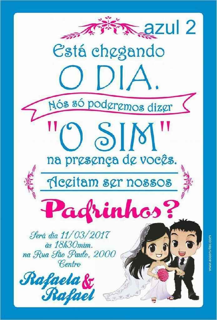 Convite dos padrinho - 1