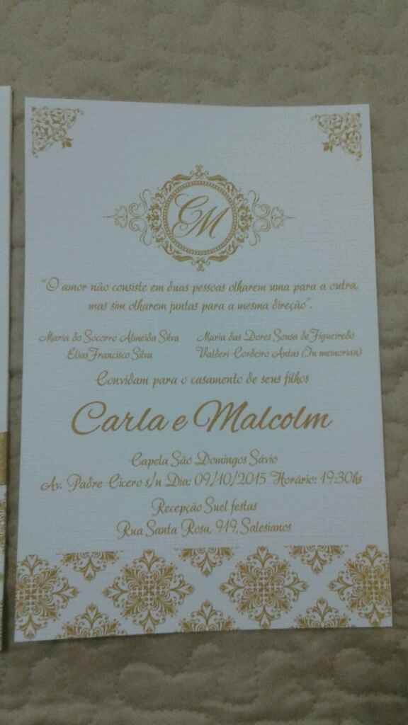 Nosso convite de casamento!  vem ver... - 3