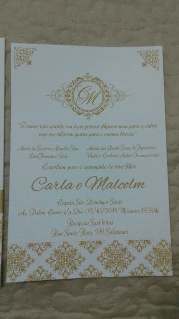Nosso convite de casamento!  vem ver... - 3