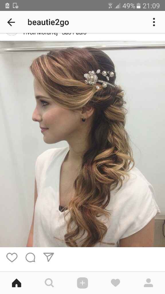 Penteado cabelo solto - 1