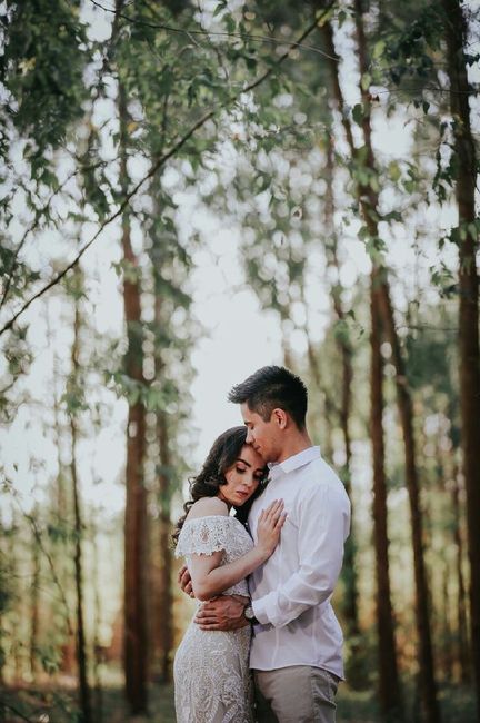 Noivinhas que look usaram no pre wedding e casamento civil - 6