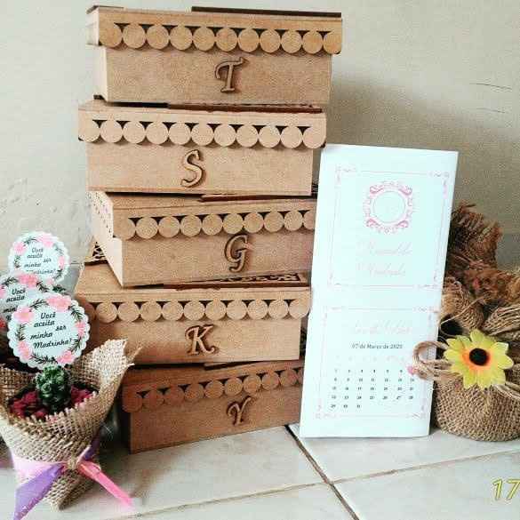 Lembrancinhas e convites das madrinhas - 1