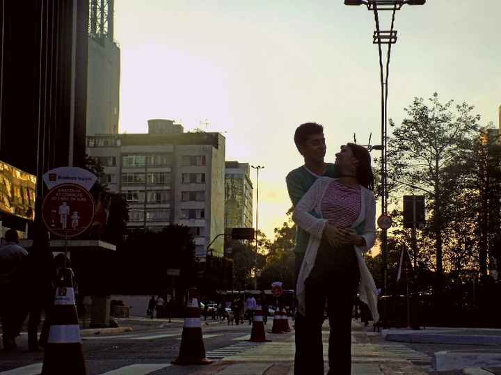 Segundo ensaio pré wedding na av paulista, dessa vez foi semi profissional - 6