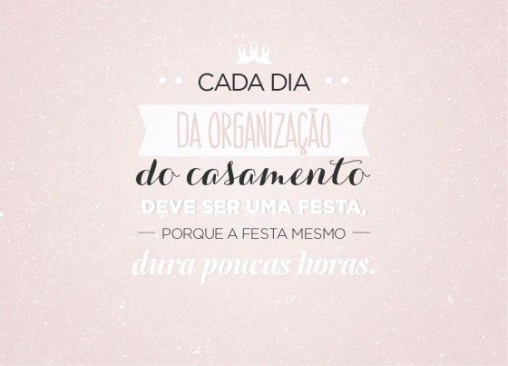 Organização em festa 