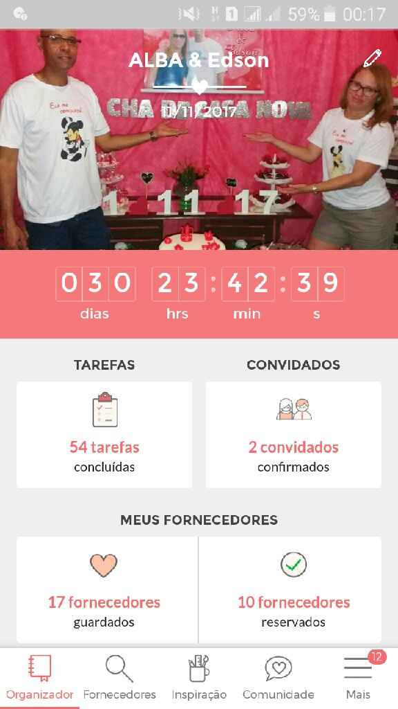  Contagem  regressiva para o Grande dia. - 1