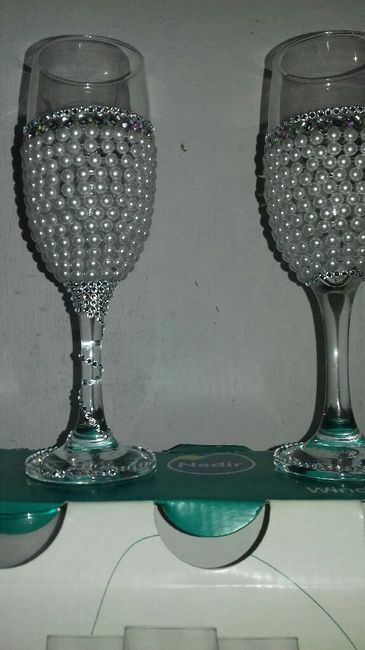 Diy.  minha taças  em pérola - 2