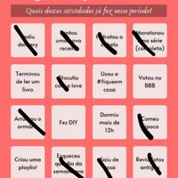 Bingo da quarentena: quem se atreve? #NoivasEmCasa - 1