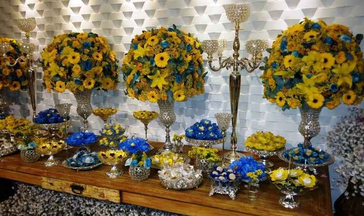 decoração a mesma cor do nosso casamento