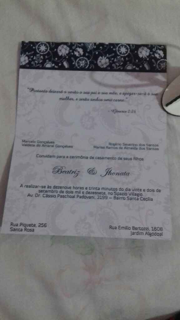 Convites e lembrancinhas chegaram !!! - 2