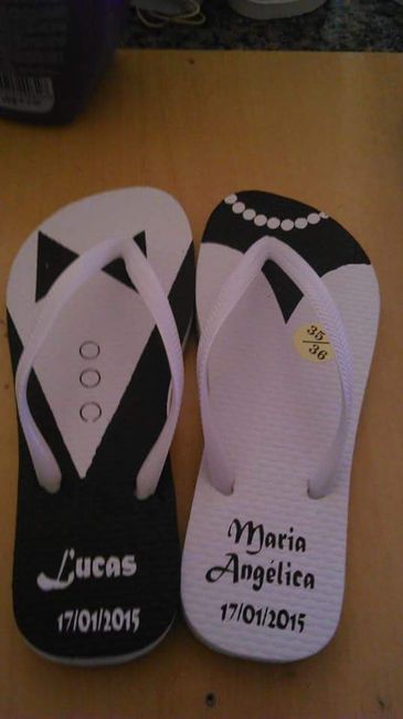 Chinelo pro dia da noiva - 2