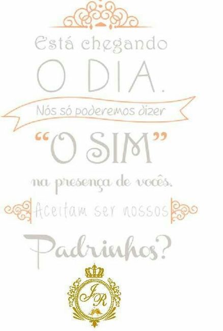 Convite para os padrinhos - 3