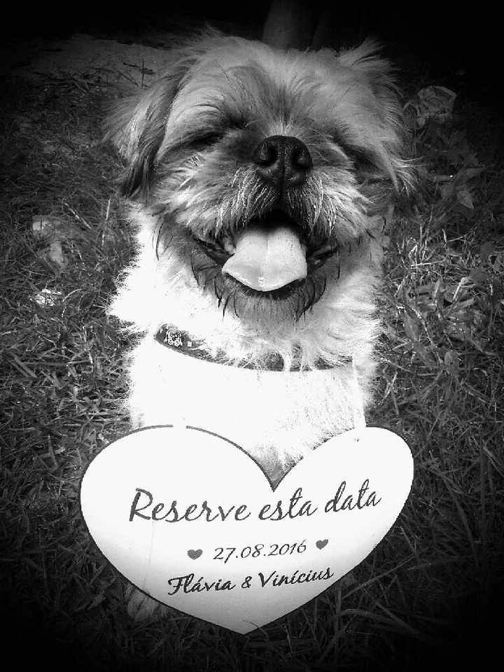 Meu save the date - com pet - 1