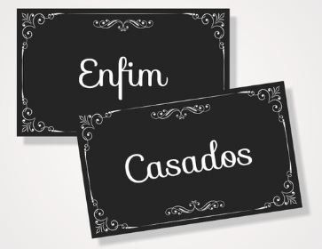 Plaquinha dos noivos: qual escolhe? 1