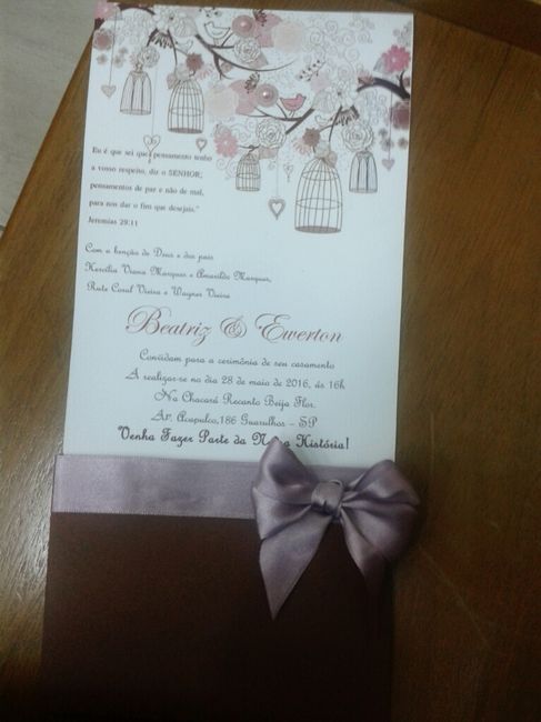 Meninas fiz meu convite todo eu mesma *-* tÔ amando - 1