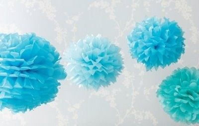 Pompons para a decoração