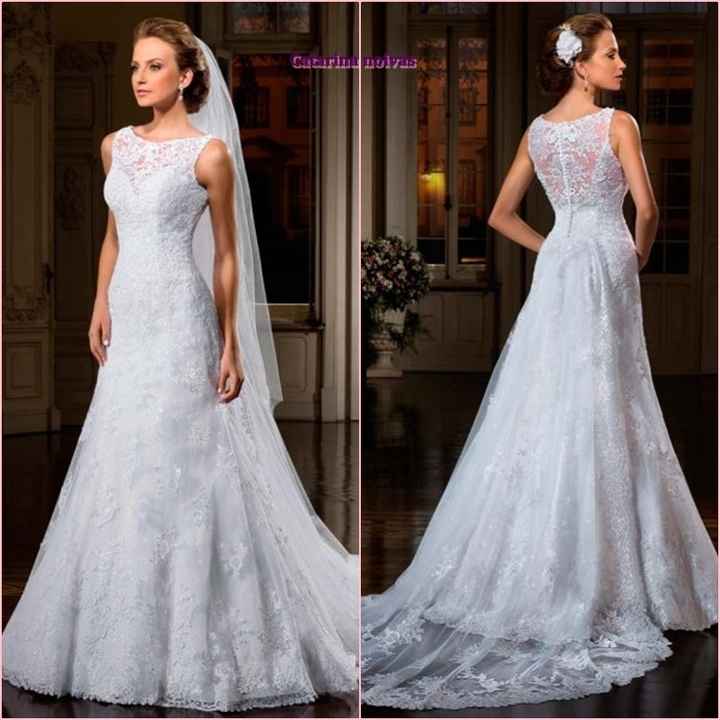 1ª opção de vestido de noiva...