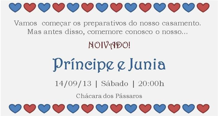 Convite Noivado