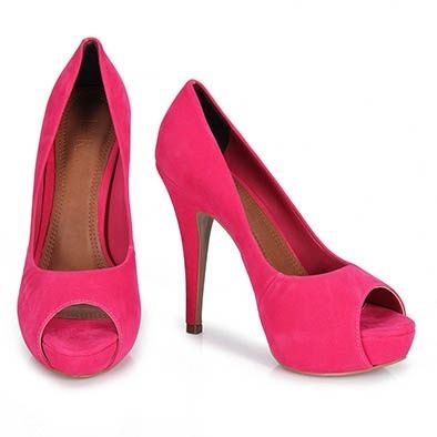 Peep Toe Pink Lara Costa